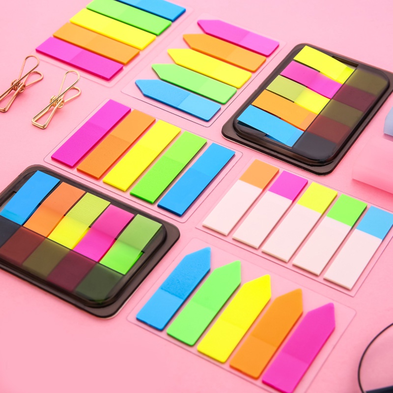 100 Folhas De Adesivos De Cores Do Laço-Íris Adesivo Criativo Bonito Lágrima Index