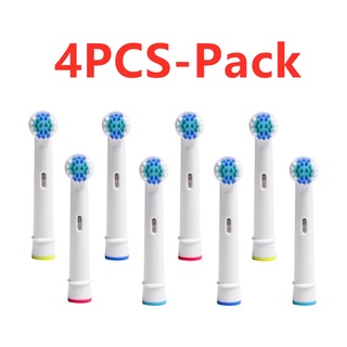 4x Escova De Reposição Cabeças Para Oral-B Escova De Dentes Elétrica Fit Advance Power / Pro Saúde / Triunfo / 3d Excel / Vitalidade Precisão Limpo
