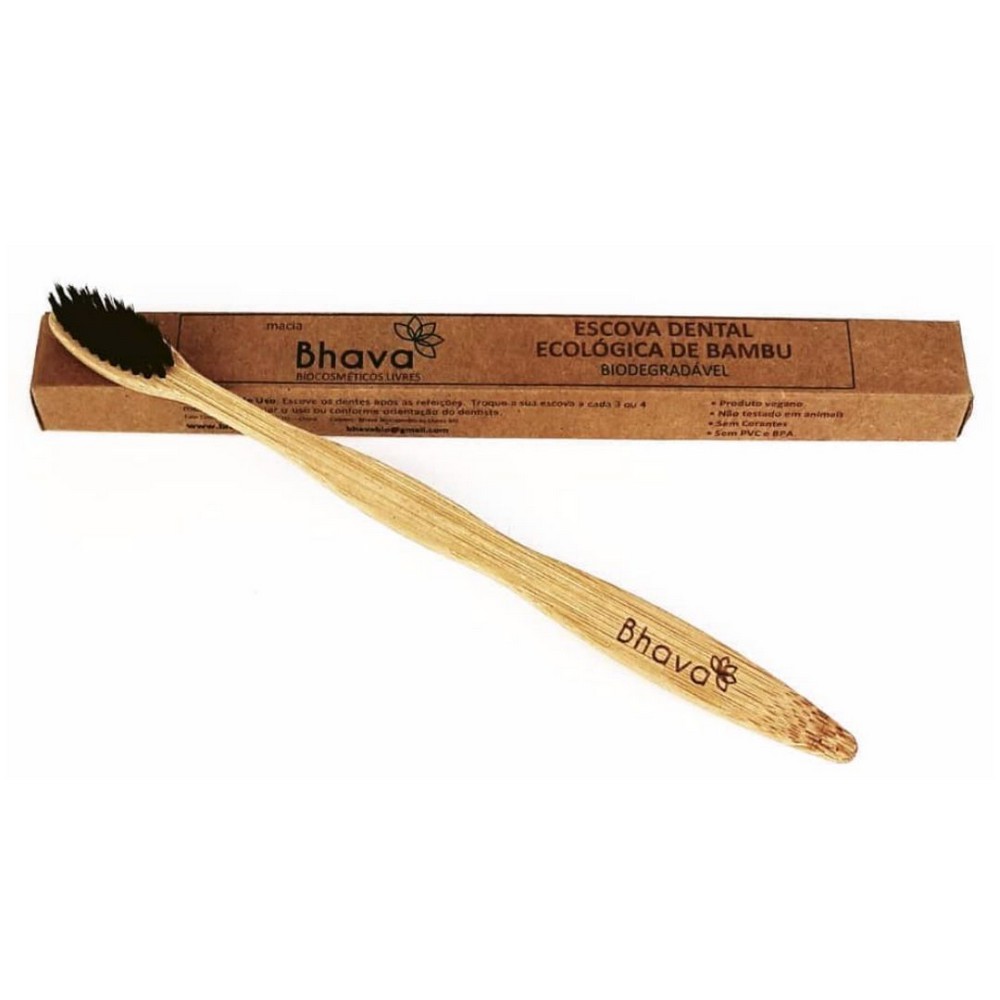 Escova de dente ecológica de bambu / Biodegradável