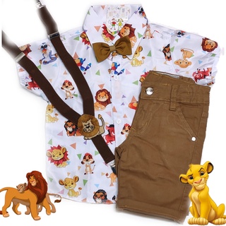 Conjunto Rei Leão Temático Luxo Menino