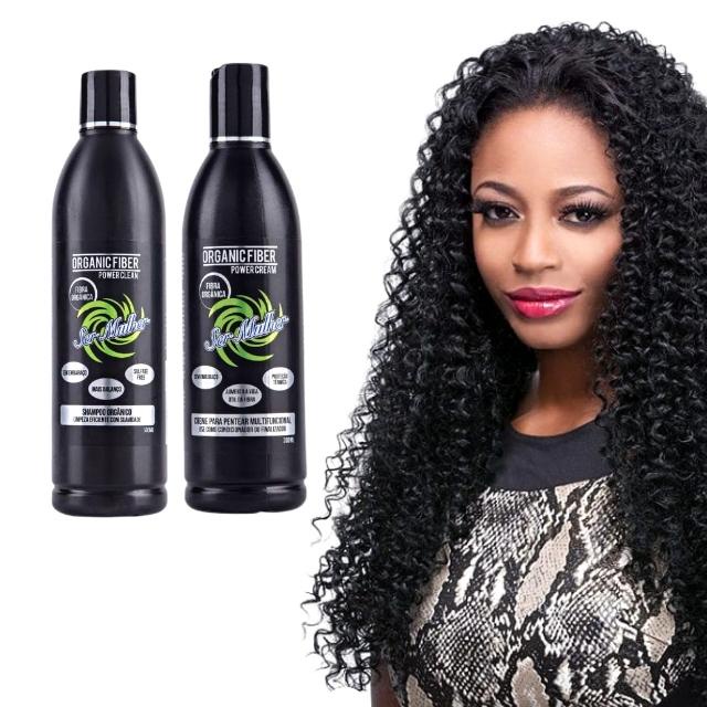 Kit Shampoo e Creme Para Cabelo Orgânico Ser Mulher Proteção Térmica e Livre de Desembaraço. em Oferta na Shopee