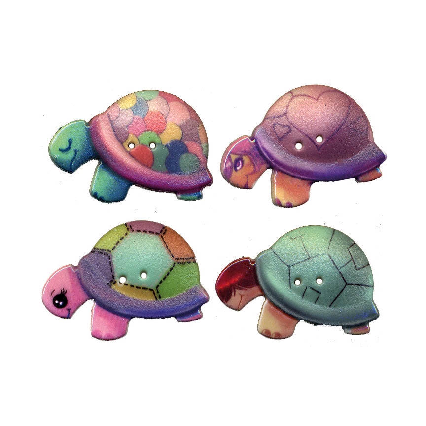 Botão Tartaruga 4 Unidades