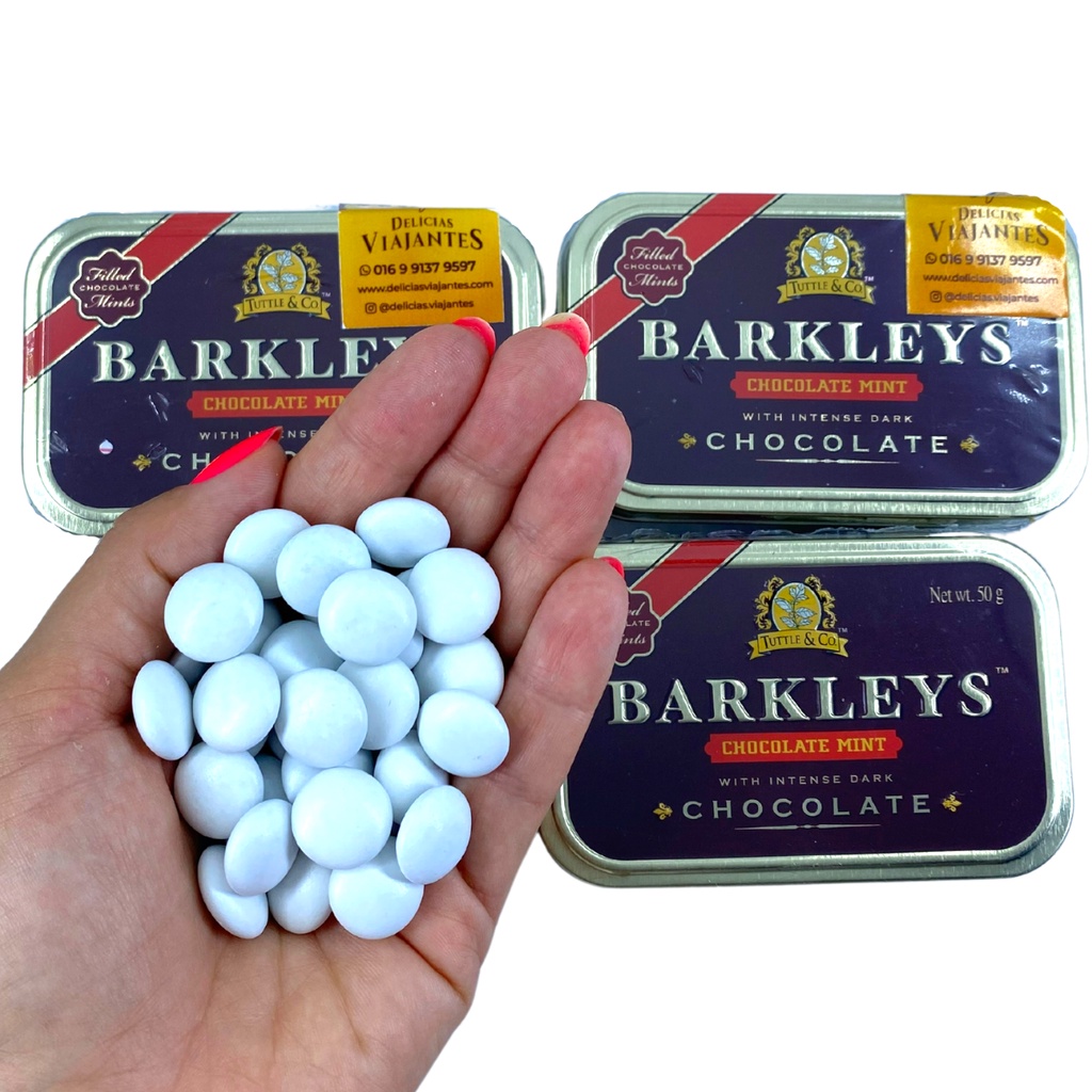 Bala Barkleys Chocolate Mint With Intense Dark Chocolate - Chocolate com Menta - Importador 50g