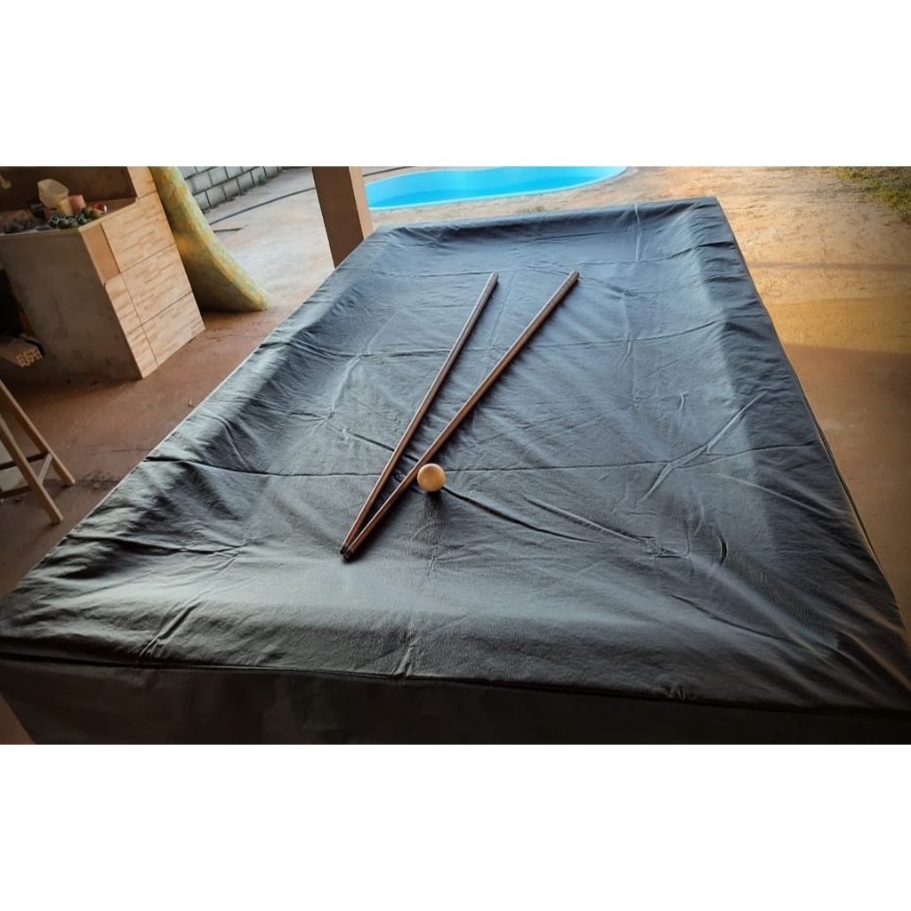 Capa Para Mesa De Sinuca Bilhar 2,30 X 1,30 Impermeável Preta