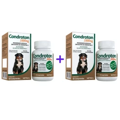 2 Regenerador Condroton 1000mg 60cp Vetnil 2 Unidades