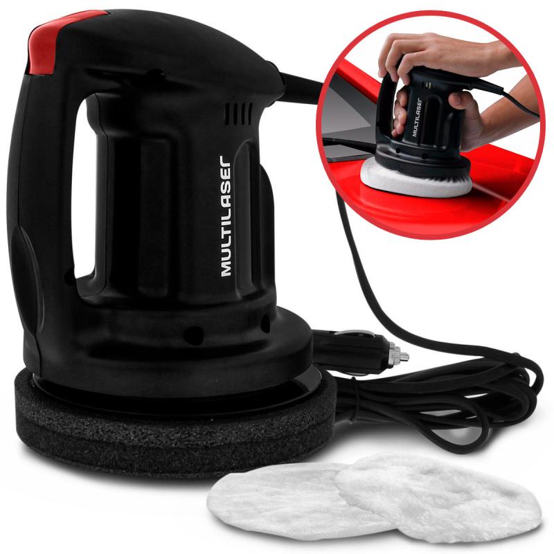 Politriz Orbital Automotiva 12V 6 POL 150MM Cabo 3,8M AU605 c/ 2 Boinas MULTILASER em Oferta na Shopee