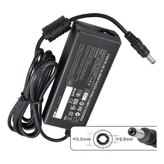 Fonte Carregador P Lenovo G460 Z360 20v 3,25a 65w Plug 2.5mm