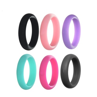 Anel De Silicone Flexível Hipoalergênico De 5mm De Largura 1pç