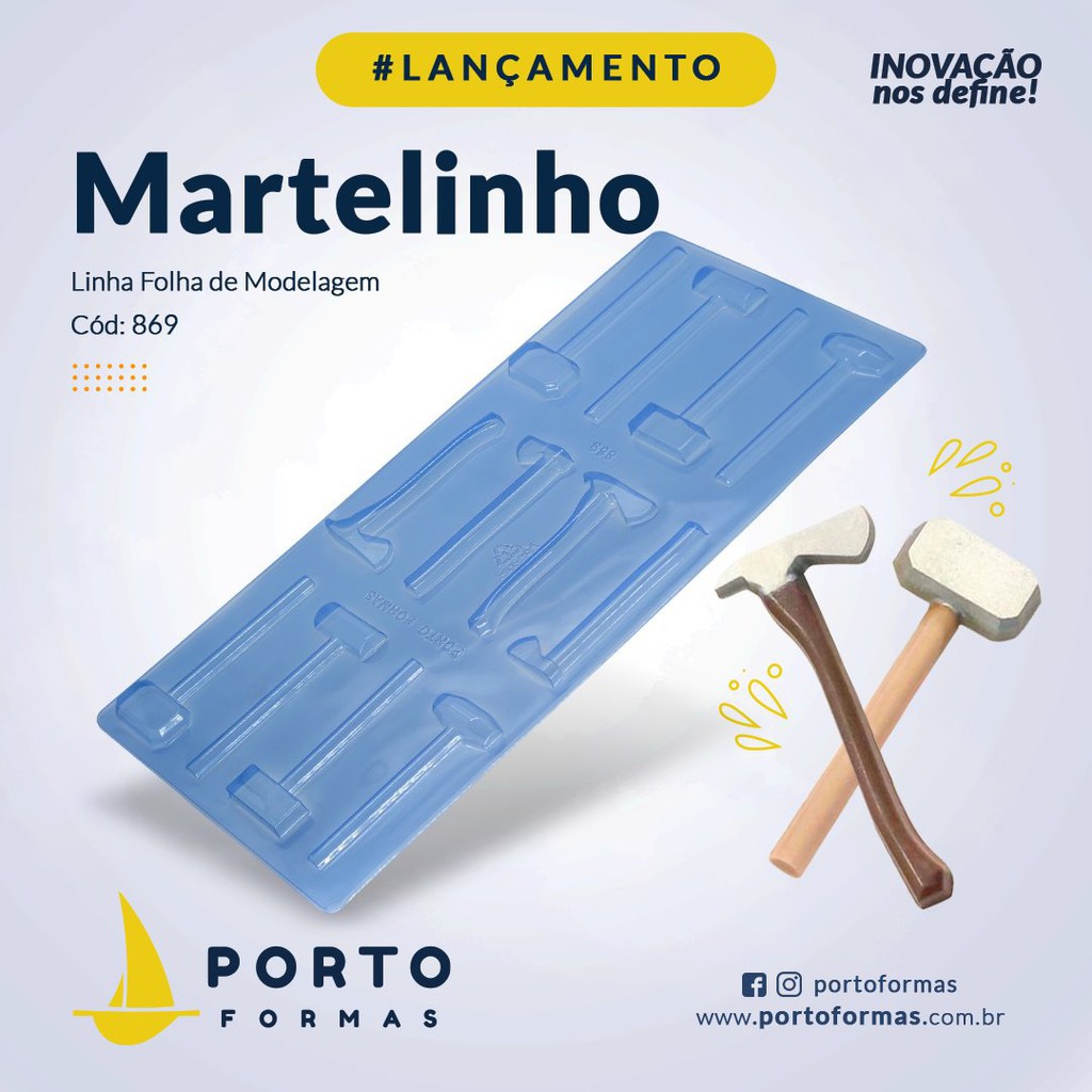 Forma Placa De Modelagem  Para Chocolate Des Festas, Decoração e Confeitaria MARTELINHOS - CÓD P869 em Oferta na Shopee
