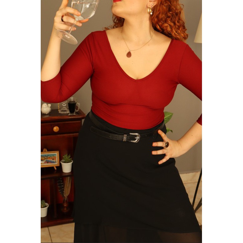 Cropped Vinho - Lyon