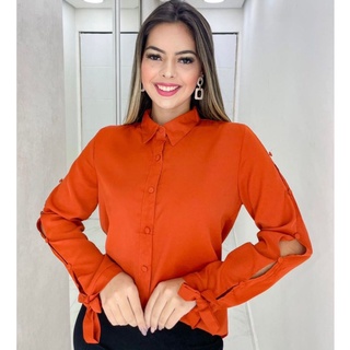 Camisa Manga longa com detalhes em botões