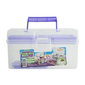 Oferta Frasqueira cristal com divisórias nitron 11,5 cm x 20 cm x 11 cm