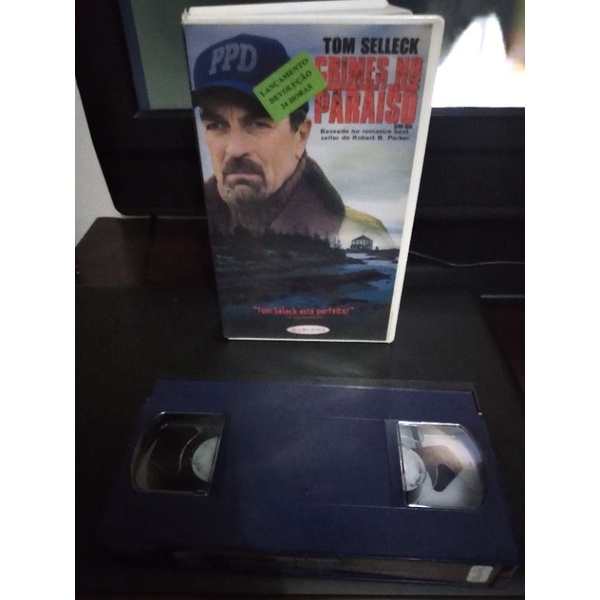 VHS Crimes no Paraíso Tom Selleck