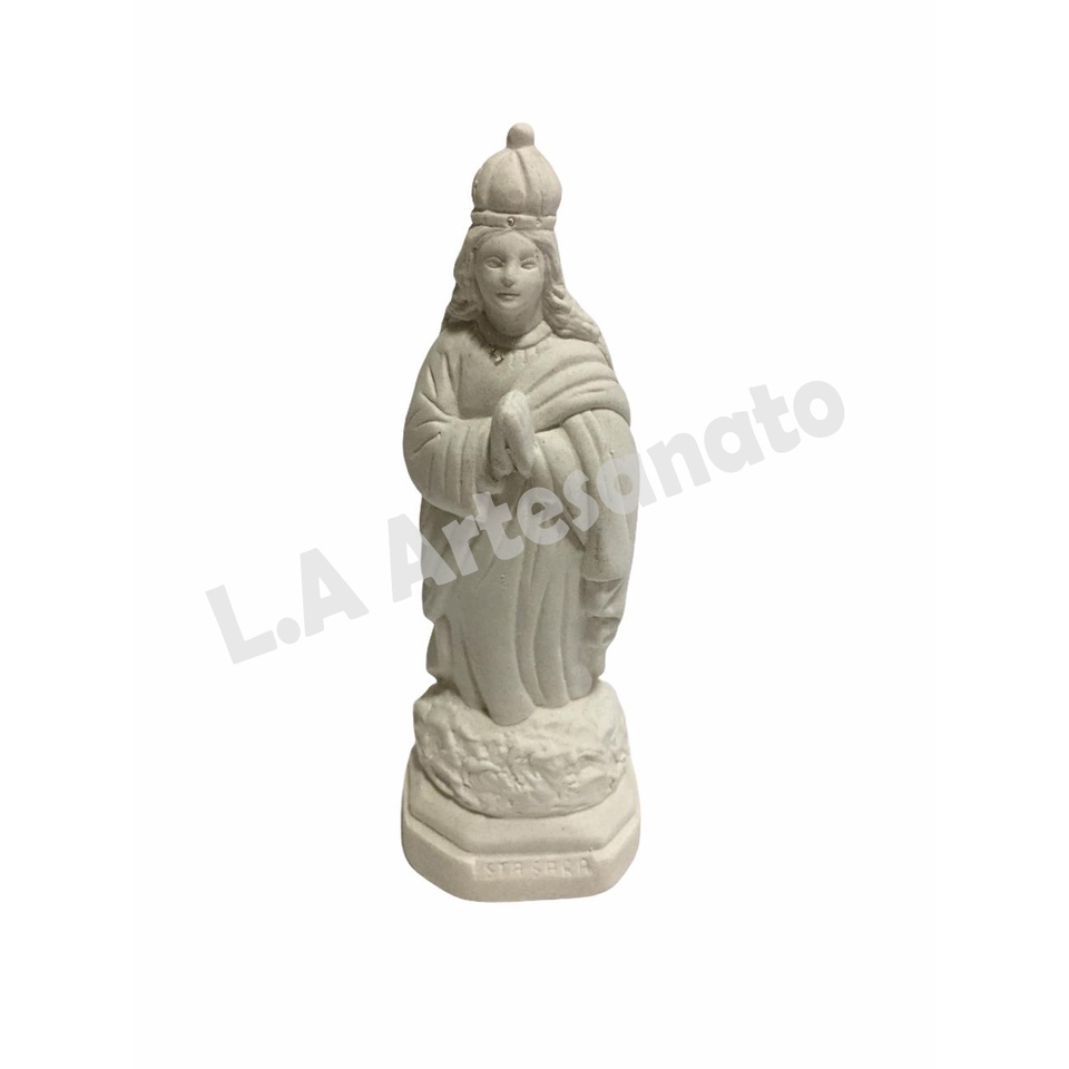 Imagem Santa Sara Kali Em Gesso Cru 12 Cm Para Artesanato