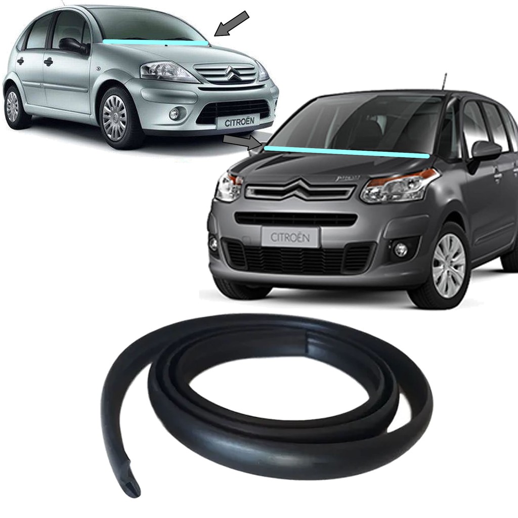 Borracha Parabrisa Inferior Churrasqueira Citroen C3 Hatch Picasso em Oferta na Shopee