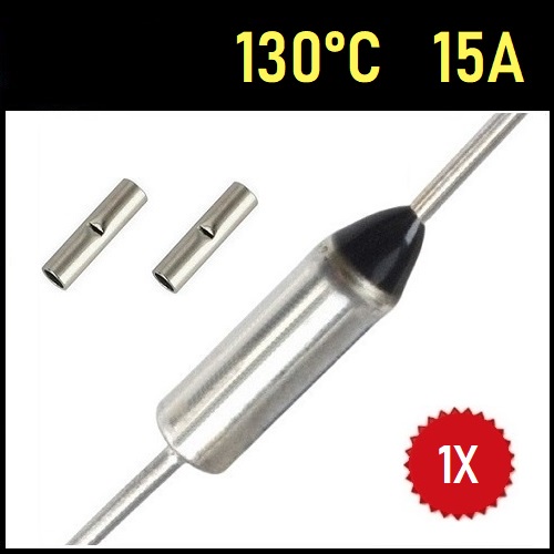 1 Fusível Térmico 15A 130C 130°C 130 Graus 250V