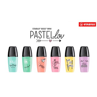 Promoção Marca Texto Stabilo Boss Mini  Pastel LOV - Stabilo / WX Gift