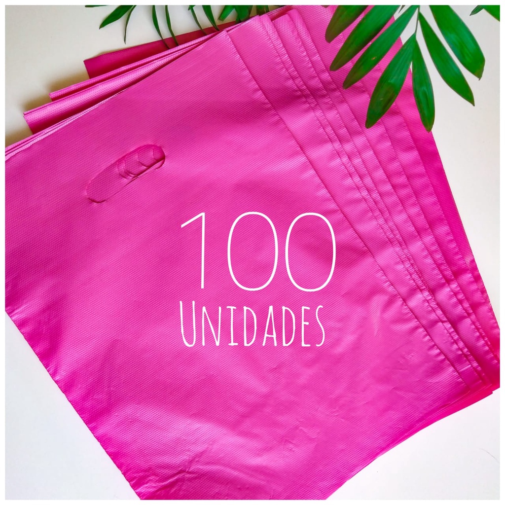 100 Sacolas Plástica Premium Boca de Palhaço 20x30 em Oferta na Shopee
