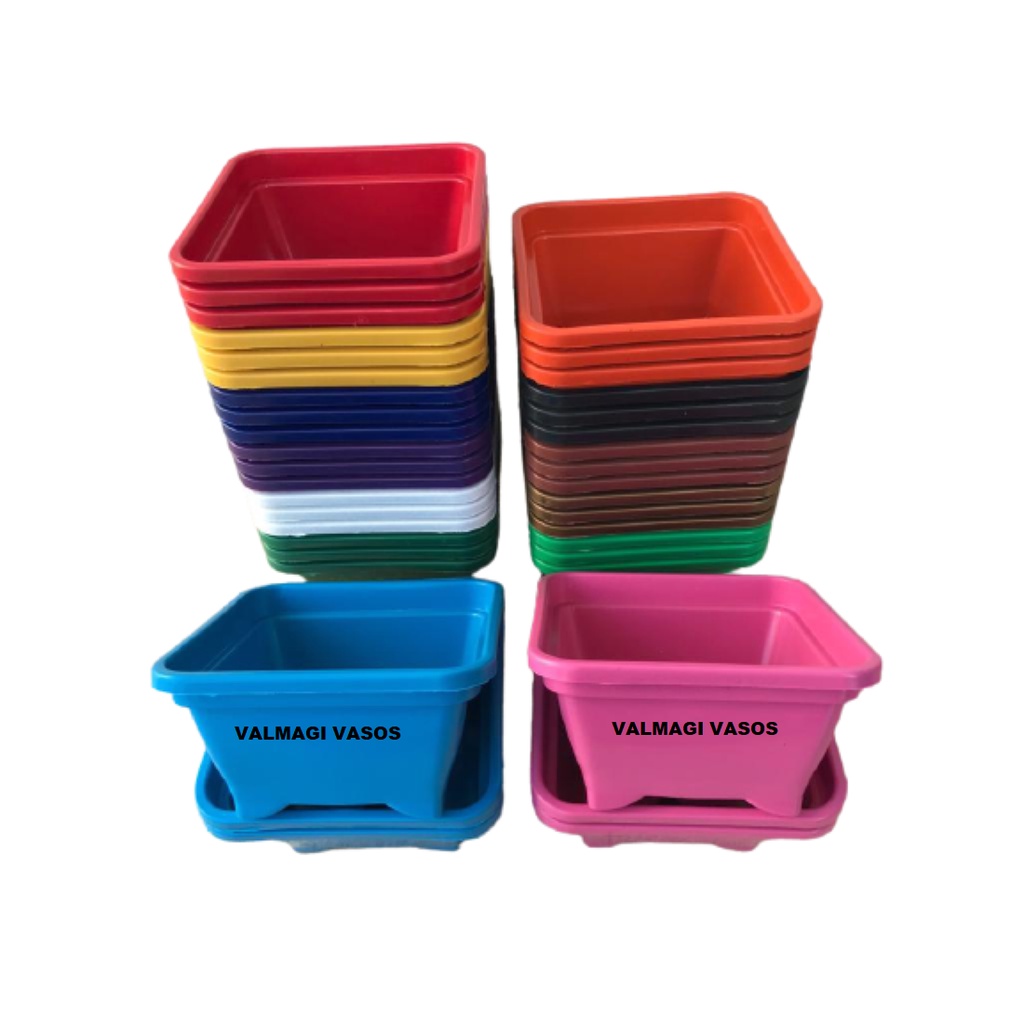 30 Vasos 500 ML Coloridos Para Suculentas Cactos Rosa do Deserto Lembrancinhas