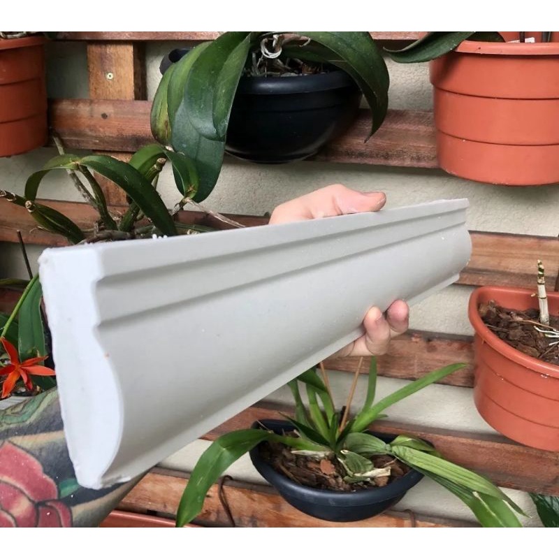 Molde Forma ABS Moldura Rodateto 622 Gesso 50x9cm | Shopee Brasil