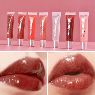 8 Cores Brilhante Espelho Lip Gloss Lip Gloss / Líquido Plumping Lip Gloss / Cristal Jelly Doce Cor Lip Tint / Hidratante Brilhante Espelho Lipgloss Batom Nutritivo