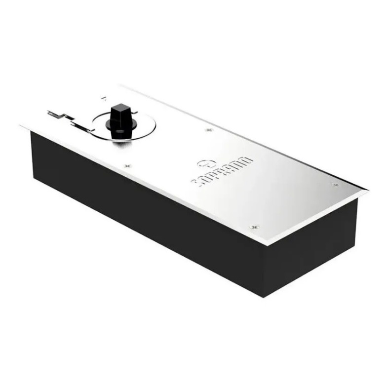 Mola De Piso Tampa Inox Para Portas De Vidro P310 - Soprano