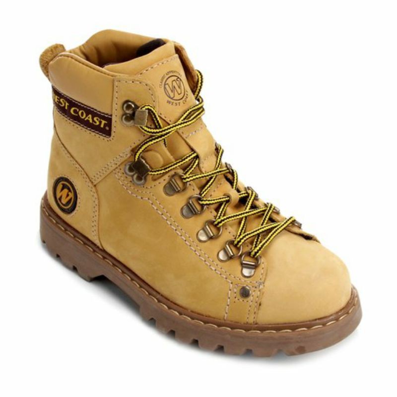 Bota couro coturno west 2024 coast pasadena biqueira masculina