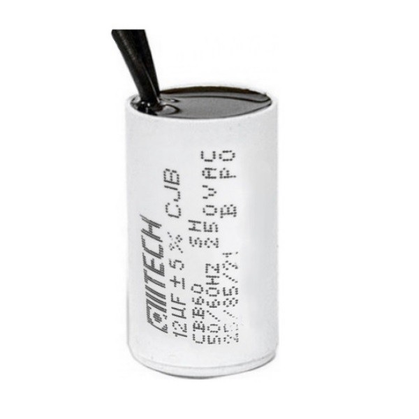 Capacitor Permanente 12uf 250v 2 fios Portão Eletrônico Motor