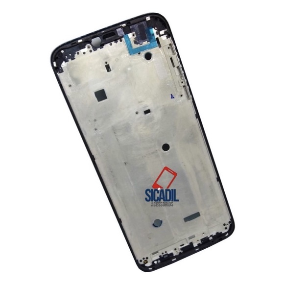 Carcaça Do Aro Lateral Chassi Moto G7 Power Xt1955 Azul Navy