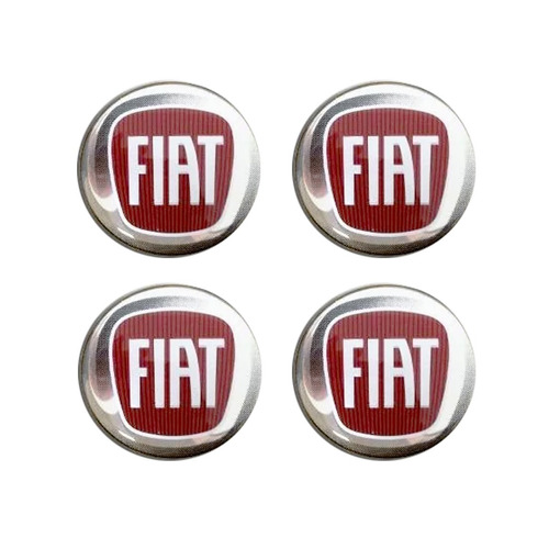 Emblema Resinado Fiat Vm 4 Pç P/ Roda E Calota 55mm em Oferta na Shopee