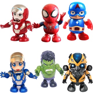 Dança Herói Vingadores Brinquedos Super Hero Musical Dancing Robot