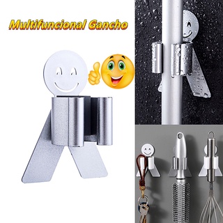 Multifuncional Suporte para Vassouras e Rodo/Suporte de Parede Fortalecer Gancho de Cozinha Banheiro Racks Para