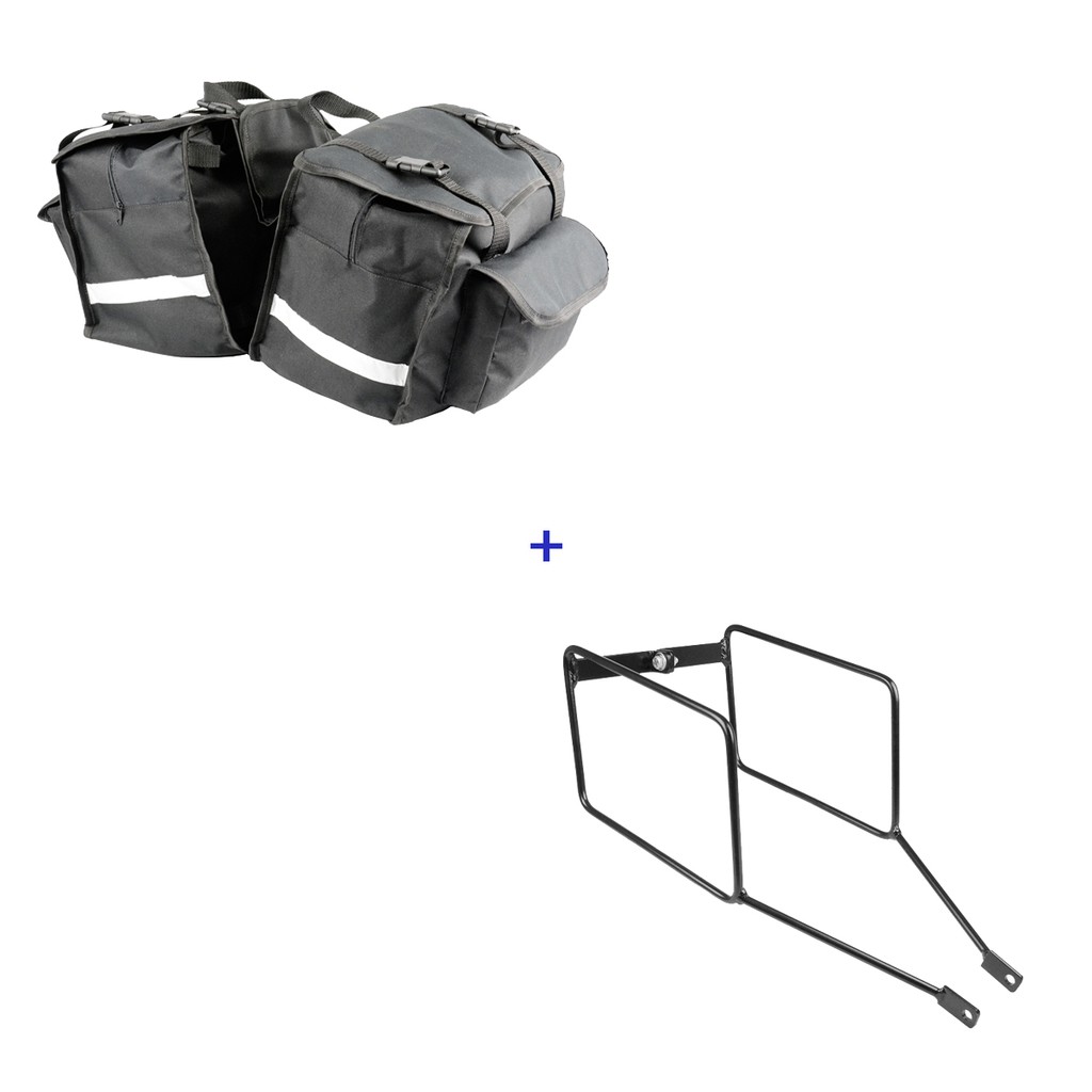 Kit Viagem Gsf1250 Bandit / Gsx650 F Afastador + Alforge Lateral 19 Litros