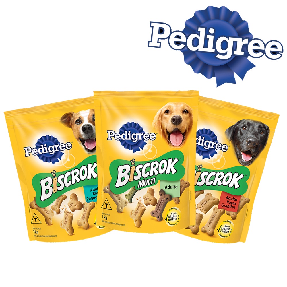 Biscoito Pedigree Biscrok Petisco Crocante Para Cachorro - Vários Sabores 1kg