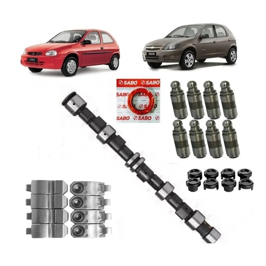 Kit Comando Tuchos Balancim Escora Corsa 1.0 Mpfi Letra J