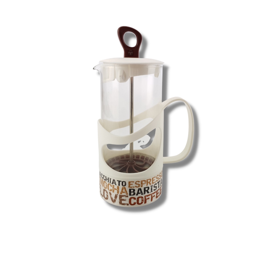 Cafeteira Prensa Francesa de Vidro com Filtro em Aço Inoxidável para Café Chá Espuma de Leite 350 ml