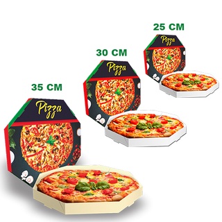 10*10 Recipiente de Takeaway Pacote de 10 Embalagem de Pizza Recipiente Branco com Almofada de Óleo Caixa de Embalagem Individual de Papelão para Pizza Festas Caixa de Pizza Biscoitos 