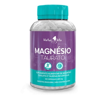 Magnésio Taurato Puro. 120 Cápsulas