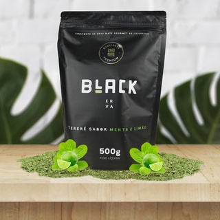 Erva Mate de Terere Black Erva 500 G Premium - Menta e Limão
