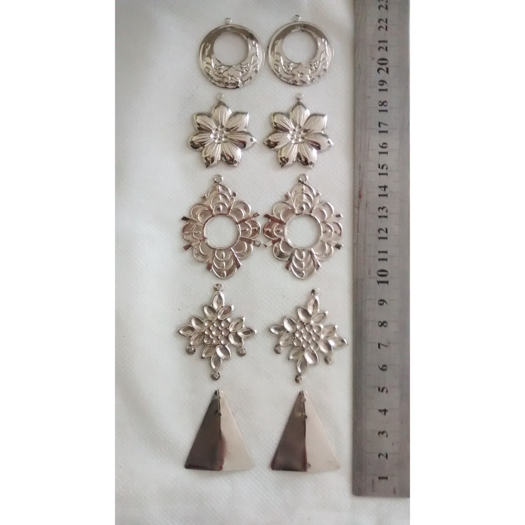 Available alarm steel entremeios para colar e brincos misturados 10 peças - miçangas perolas  contas e pedrarias para bijuterias bordados e artesanato | Shopee Brasil