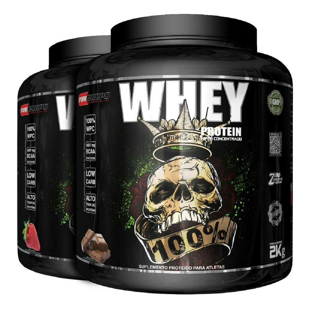 Kit 2 Whey Protein 100% 2kg Pro Corps – Ganho de Massa e Recuperação Muscular