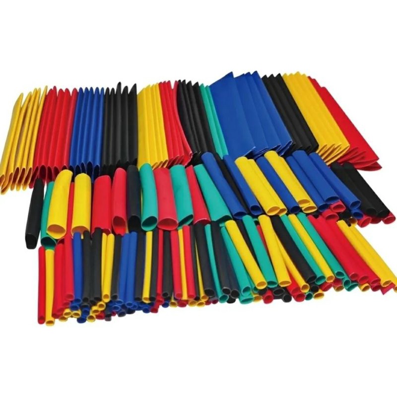 Kit termo retrátil espaguete 300pcs colorido 1mm a 14mm contratil hobby Fiação modelismo acabamento