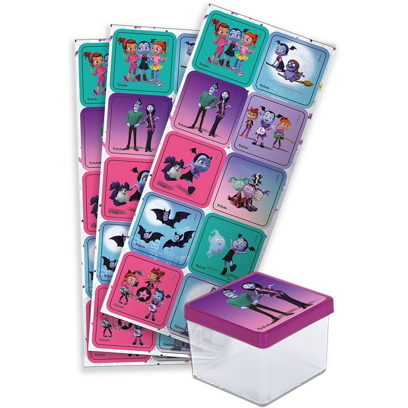 Adesivo Quadrado Festa Vampirina - 30 unidades - Rizzo - Stationery