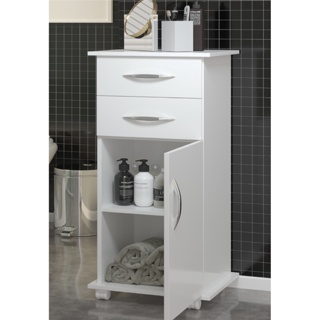 Armario Gaveteiro Balcão Multiuso 2 Gavetas com Rodinhas Banheiro em Oferta na Shopee