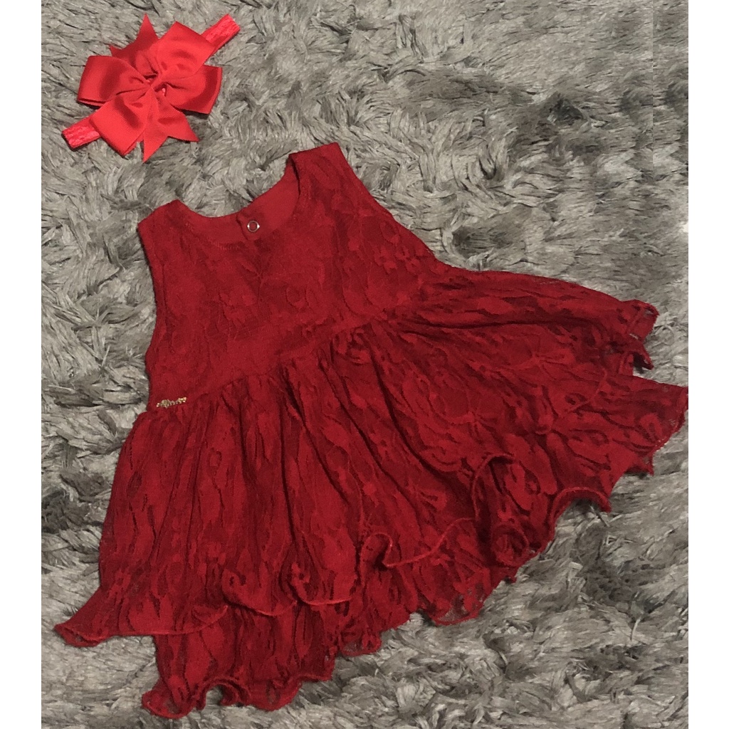 Roupa Bebê Vestido Babadinho Tutu Renda Fantasia Mamãe Noel Lookzinho Princesa Boneca Lacinho Ensaio Foto Mesversário Aniversário Festa Natal