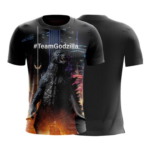 Blusa Camisa Filme Godzilla Vs Kong Team Godzilla Time G2317