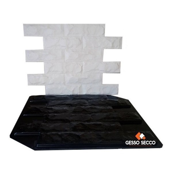 Forma e Molde Gesso 3d Cimenticia Abs 2mm Tijolinho Rustico