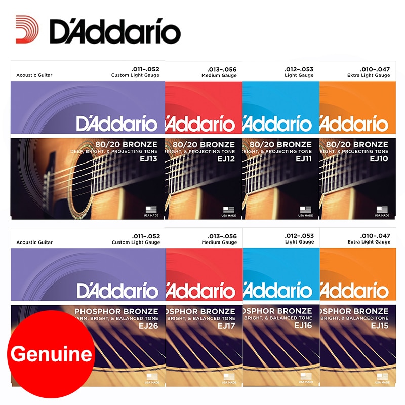 D 'Addario EJ10 EJ11 EJ12 EJ13 EJ15 EJ16 EJ17 EJ26 Bronze / Phospher Bronze Cordas Da em Oferta na Shopee