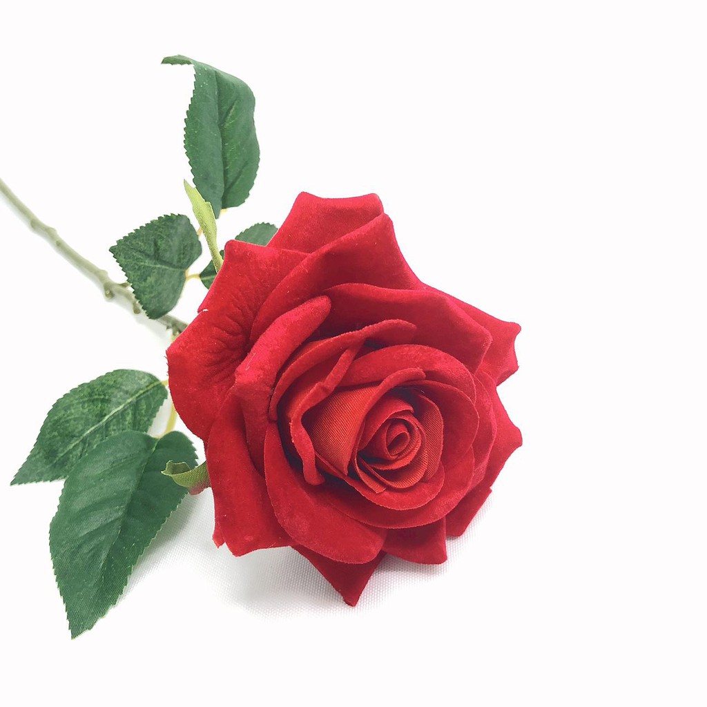 Flor Rosa Vermelha Artificial Buquê de Flores Dia dos Namorados Unidade |  Shopee Brasil