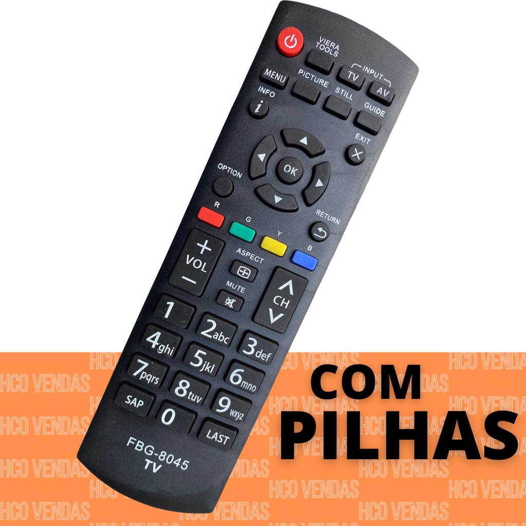 Controle Remoto Tv Lcd / Led Panasonic Viera Tc-l39em6b